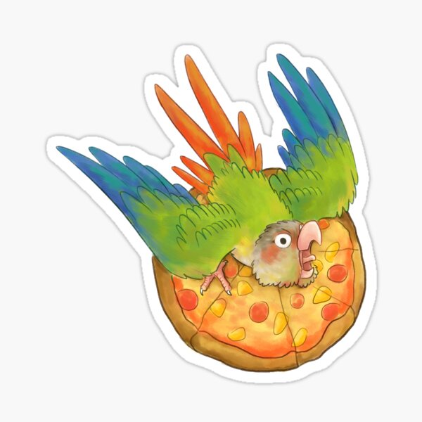 Item preview, Pineapple Pizza Conure designed and sold by Kosmotiel.