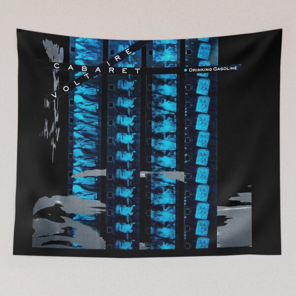 Item preview, Cabaret Voltaire drinking gasoline vinyl artwork designed and sold by Onyria Art.