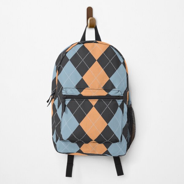 Item preview, Preppy 1980s Retro Blue Black Pink Argyle designed and sold by IamTrending.