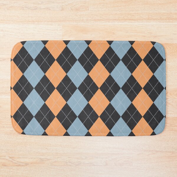 Item preview, Preppy 1980s Retro Blue Black Pink Argyle  designed and sold by IamTrending.