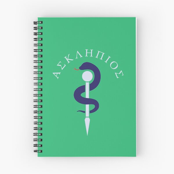 Item preview, Rod of Asklepios medicine Greek God Design designed and sold by OwlishArts.