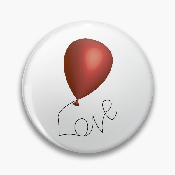 Item preview, Red balloon fly word love designed and sold by Galena Georgieva.