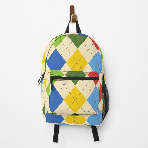 Item preview, 1980s Preppy Retro Vintage Rainbow Argyle  designed and sold by IamTrending.
