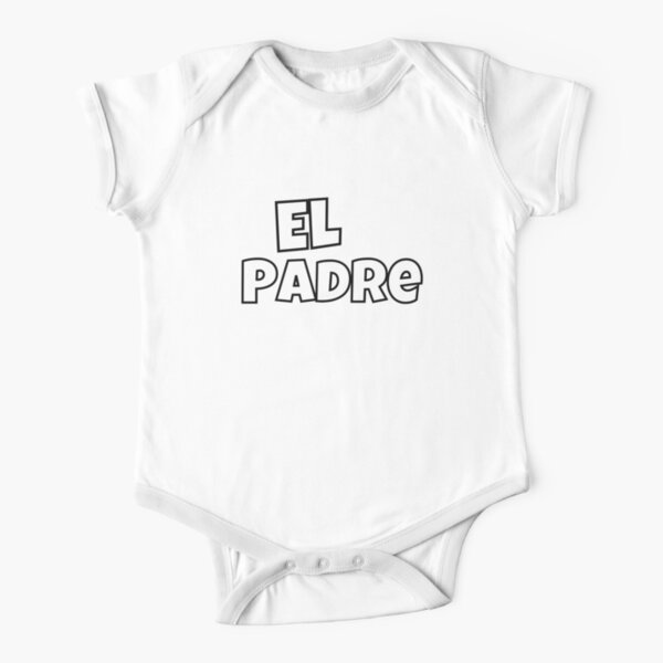 El Padre - Black Short Sleeve Baby One-Piece