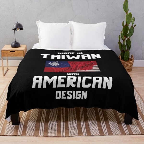 Item preview, Made In Taiwan With American Design Flag designed and sold by besttwlife.