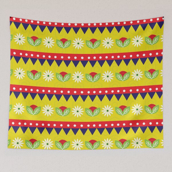 Item preview, Yellow Flower Fields - Flower and Leaves pattern designed and sold by storeIndus.