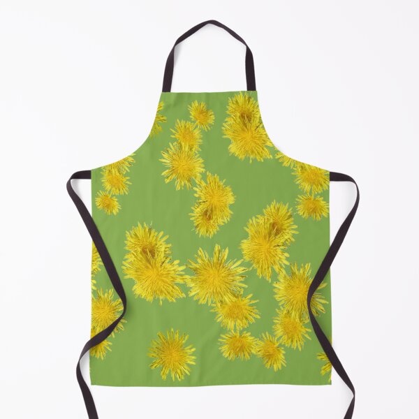 Item preview, fleurs de pissenlits sur fond greenery designed and sold by AHELENE.