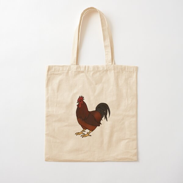 Rhode Island Red Rooster Cotton Tote Bag