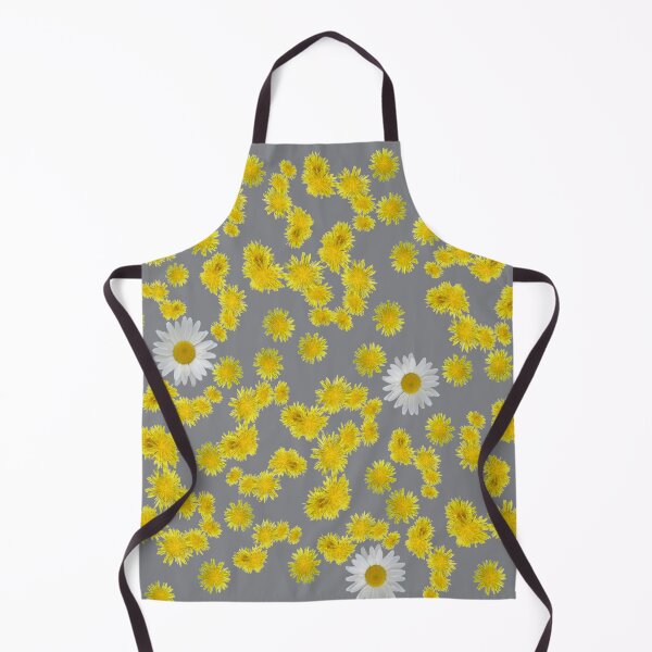 Item preview, paquerettes et pissenlits sur fond shark skin designed and sold by AHELENE.