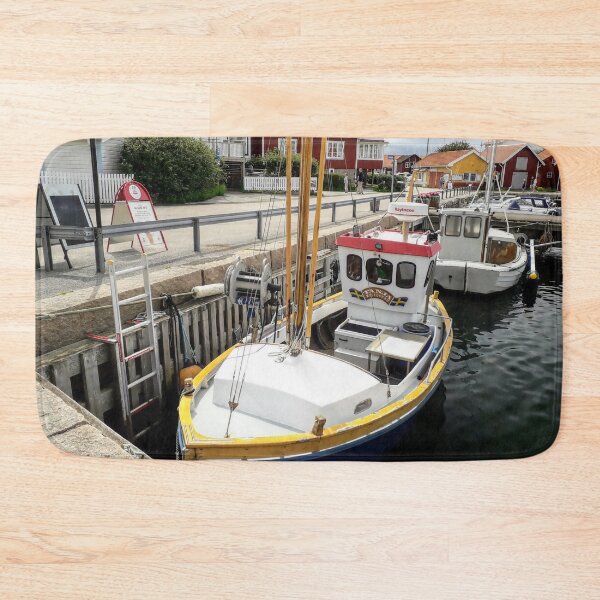 Item preview, Small boat Tanja in the harbor in a old town in Sweeden designed and sold by Tanja Dianova.