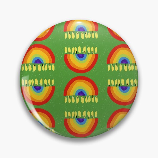 Item preview, Rainbow Chanukiah Green Print designed and sold by TillaCrowne.