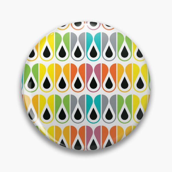 Item preview, Scandinavian Pattern 120 (colorful loops) designed and sold by Geometric Patterns.