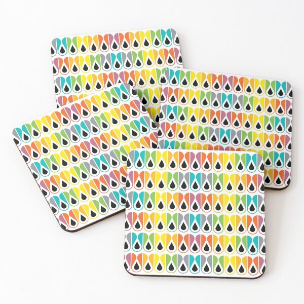 Item preview, Scandinavian Pattern 120 (colorful loops) designed and sold by Geometric Patterns.