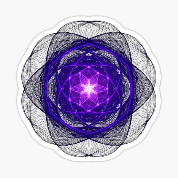 Energetic Geometry - Indigo Prayers Sticker