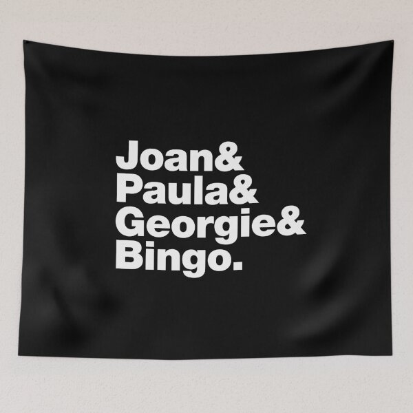 Item preview, Joan&Paula&Georgie&Bingo. (white) designed and sold by Rodney's Marketplace.