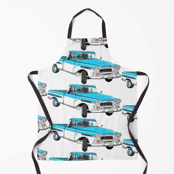 Item preview, Blue and White Chevrolet Apache designed and sold by Michael Garber.