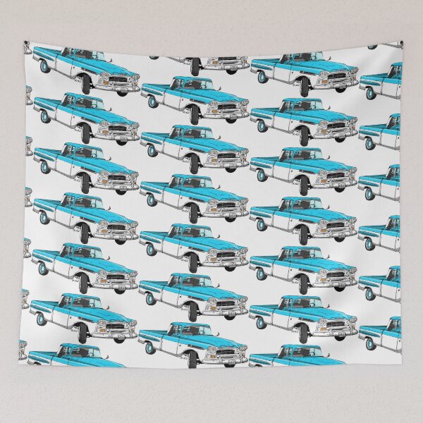Item preview, Blue and White Chevrolet Apache  designed and sold by Michael Garber.