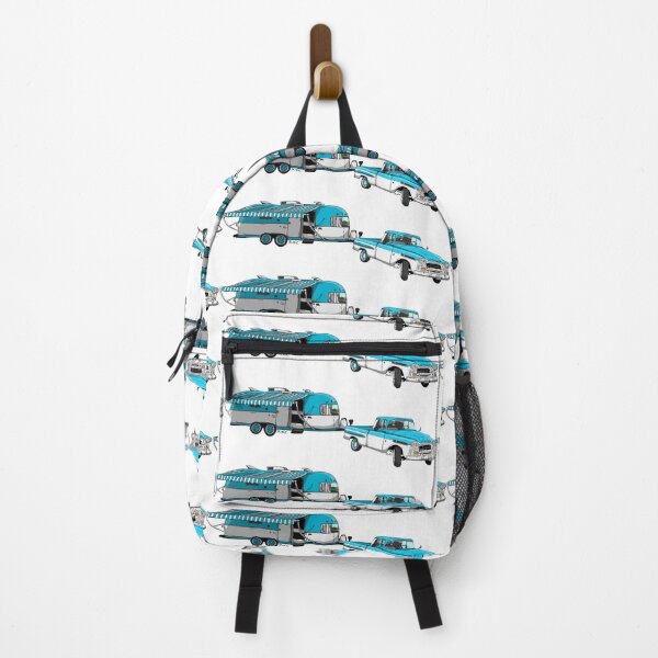 Item preview, Chevy Apache towing a Blue and White airstream designed and sold by Michael Garber.