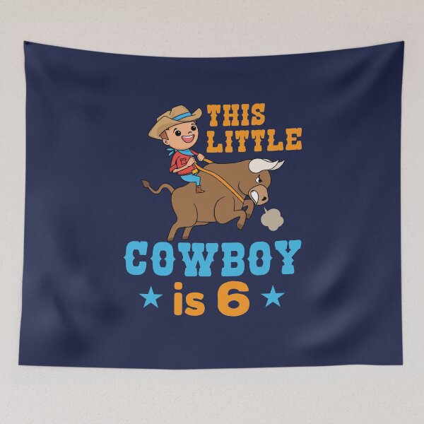 Item preview, Bull Riding Rodeo Birthday This Little Cowboy is 6 designed and sold by jaygo.