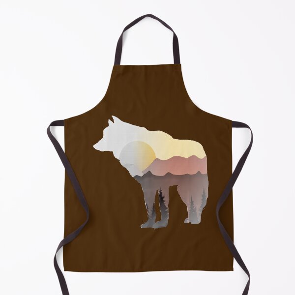 Item preview, MOUNTAINSCAPE WOLF WATERCOLOR designed and sold by THE AMERICAN TEEVANGELIST.