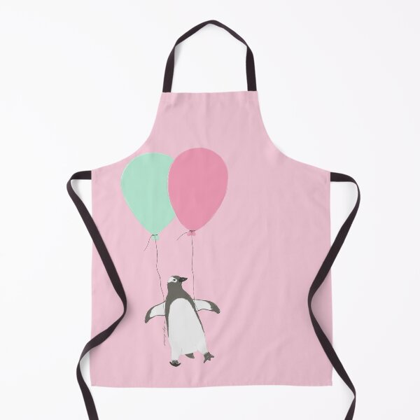 Item preview, pinguin flying away with balloons - baby illustration designed and sold by studioMoSa.