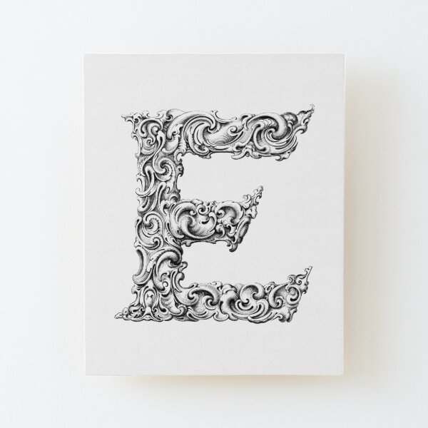 Decorative Letter E Wall Art Redbubble