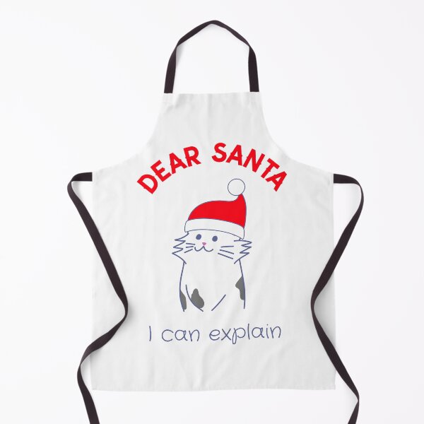 Item preview, Dear Santa I can explain, says the Guilty Kitty Cat | Santas Naughty or Nice List Naughty Cat designed and sold by InkItStudio.