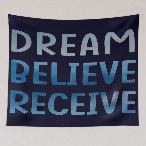 Item preview, Dream Believe Receive - Morning Affirmation designed and sold by madtoyman.
