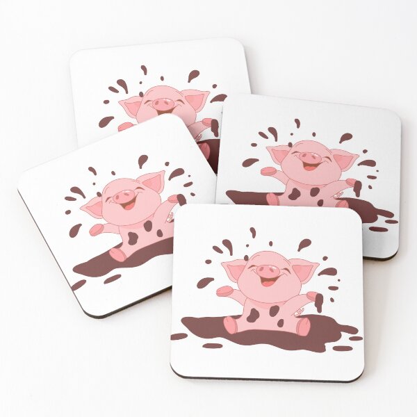 Item preview, Cute Pig Playing in Mud designed and sold by ChriseryMerch.