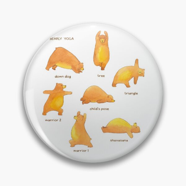 Item preview, Bearly Yoga poses designed and sold by AlisonKolesar.
