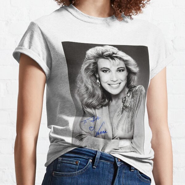 Vanna White  B/W Autographed Photo "To Bob" Classic T-Shirt