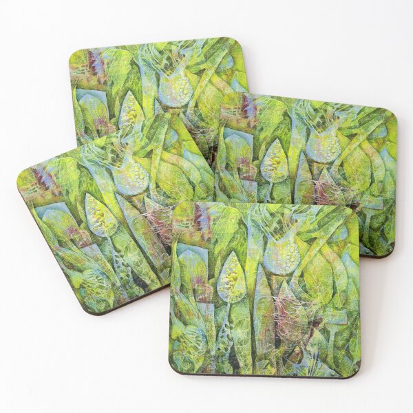Item preview, Green abstract leaves, botany, herbarium art, author's art, plant theme designed and sold by Анна Антонова.