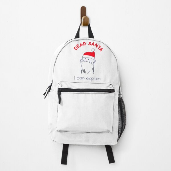 Item preview, Dear Santa I can explain, says the Guilty Kitty Cat | Santas Naughty or Nice List Naughty Cat designed and sold by InkItStudio.