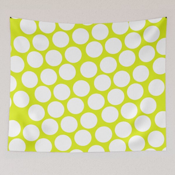 Item preview, Yellow and White polka dots! designed and sold by Drapped-Apparel.