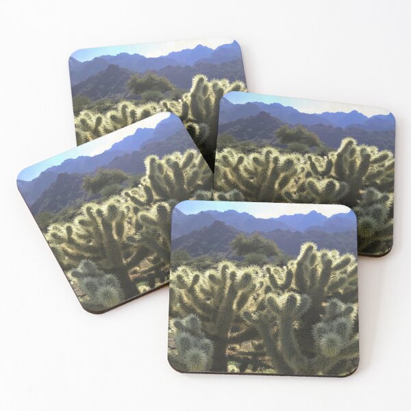 Item preview, Cholla Cactus and Mountains 1 designed and sold by thedvguy.