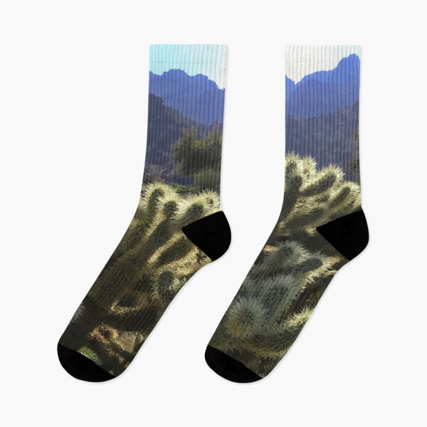 Item preview, Cholla Cactus and Mountains 1 designed and sold by thedvguy.