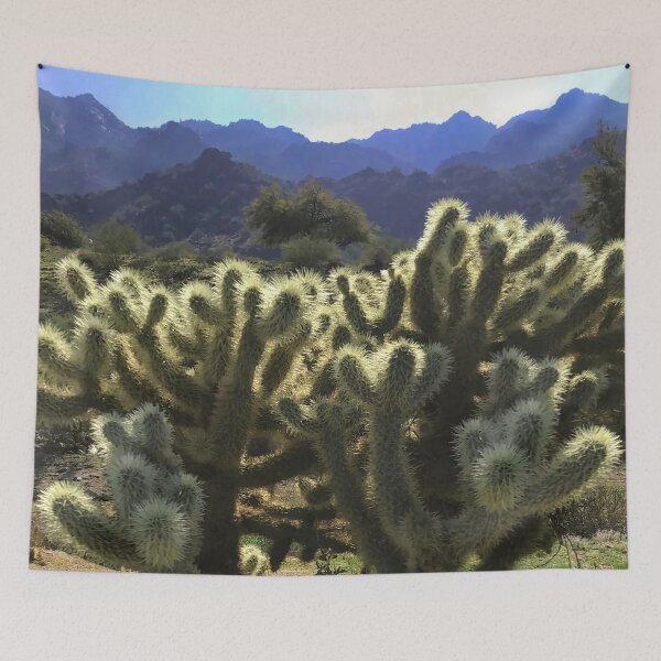 Item preview, Cholla Cactus and Mountains 1 designed and sold by thedvguy.