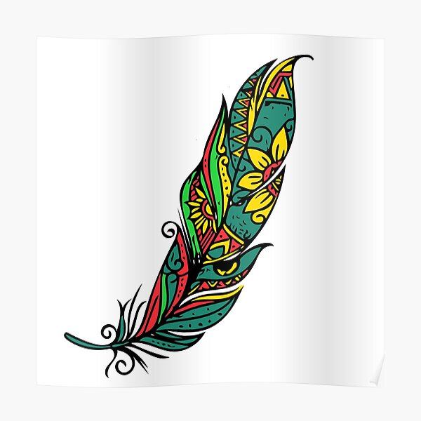 13 Beautiful Tribal Feather Tattoos  Only Tribal
