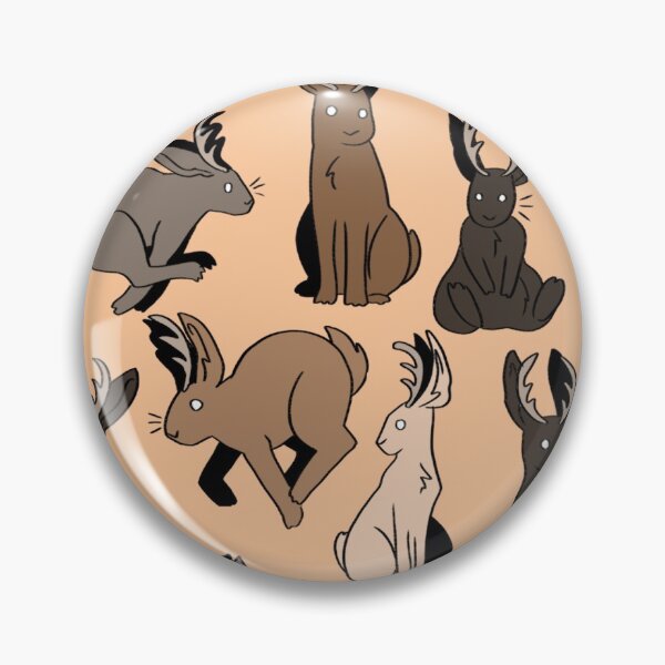 Item preview, jackalope repeating pattern 2 designed and sold by peachhytea.