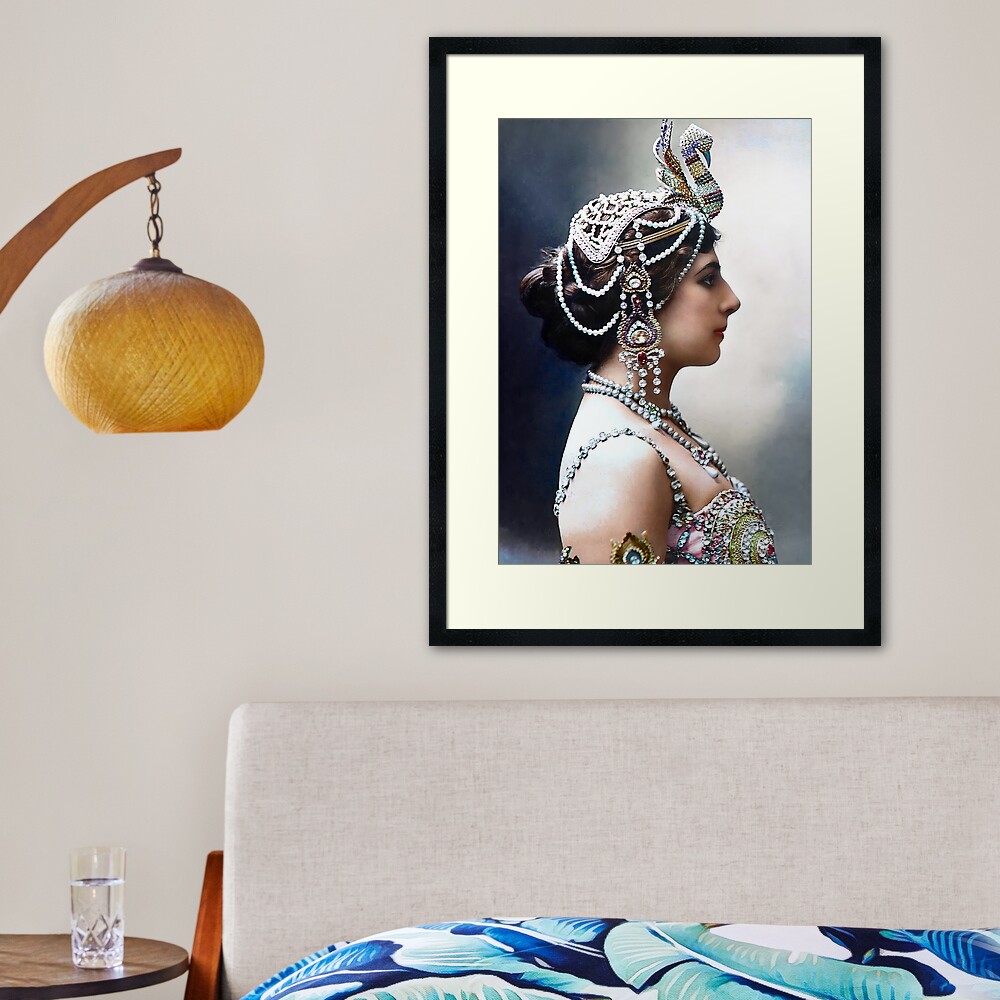  Mata Hari Framed Art Print by marinamaral Redbubble