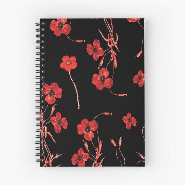 Item preview, Red Poppy Remembrance Day Print, Black and Red Flower Pattern  designed and sold by FreshPrintini.