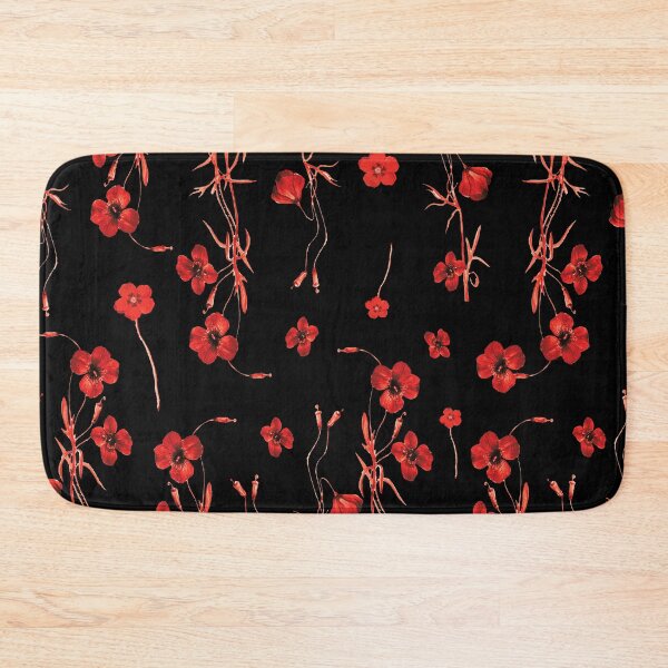 Item preview, Red Poppy Remembrance Day Print, Black and Red Flower Pattern  designed and sold by FreshPrintini.