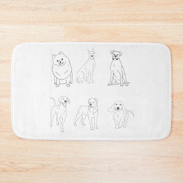 Item preview, Dog Pack Cute Kawaii Cartoon Drawing designed and sold by teledesign.