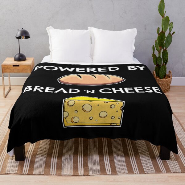 Item preview, Powered by bread and cheese - funny nerd joke, funny student joke designed and sold by LookFrog.