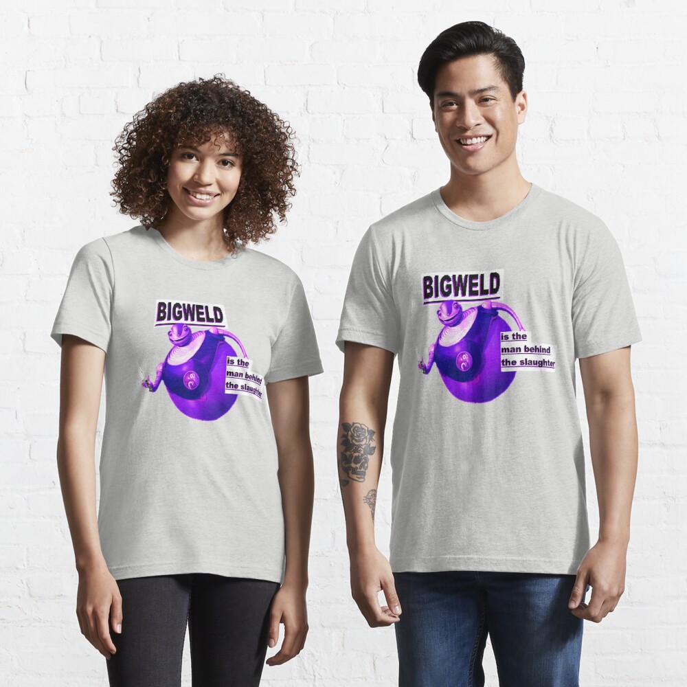 The Man Behind The Slaughter T Shirt By Candyacid Redbubble - roblox purple guy shirt id