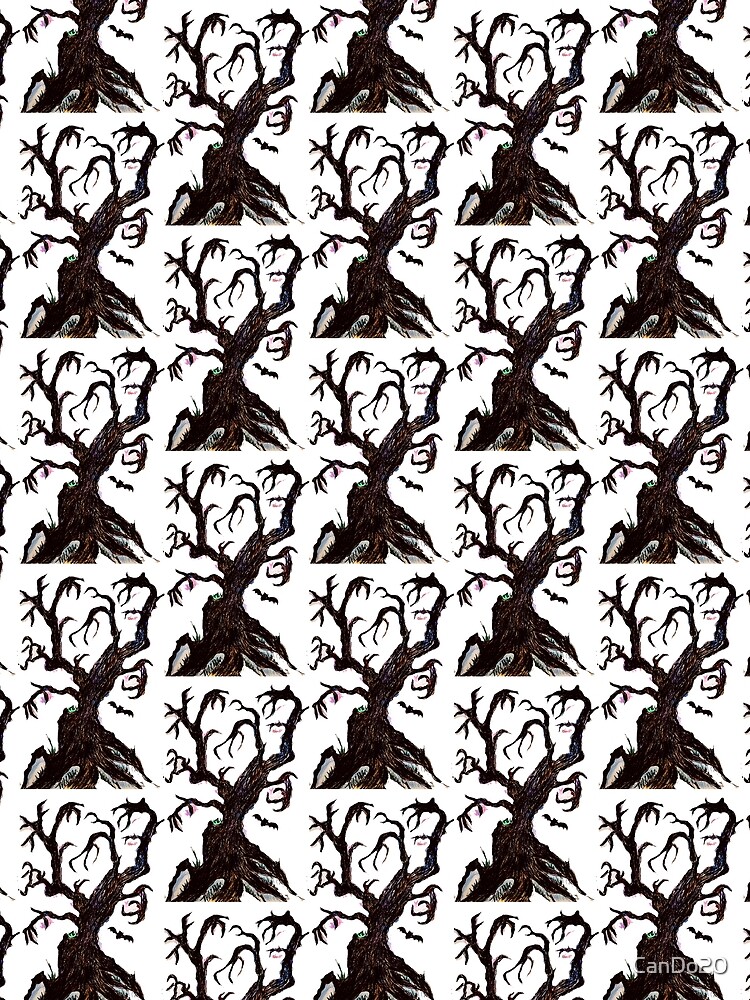Thumbnail 3 of 3, Scarf, Scary Tree Design designed and sold by CanDo20.