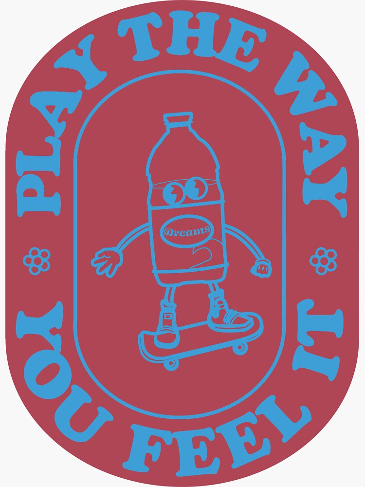 "Cranberry Juice on a Skateboard Inspired by Fleetwood Mac Dreams" Sticker for Sale by