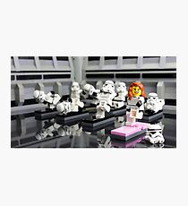 Stormtrooper Yoga Photographic Print