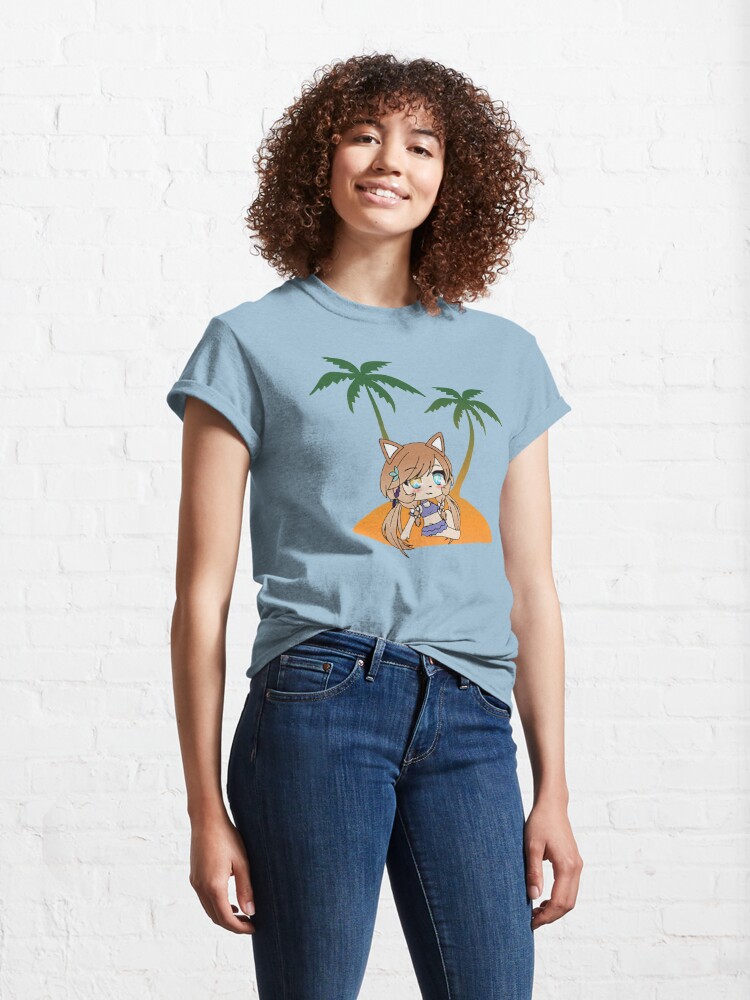 Disover Gacha Life series - Cute Girl On The Beach Classic T-Shirt