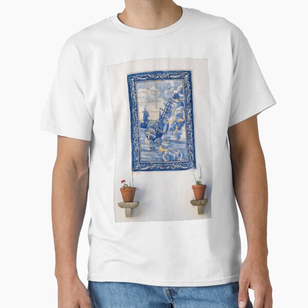 Item preview, Antique Portuguese Azulejo - Traditional Caravelas Sailing Ships designed and sold by Georgia Mizuleva.